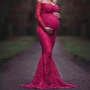 Maternity mermaid gown
